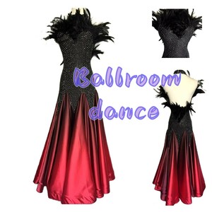 社交ダンスドレス　社交ダンス衣装/モダンドレス/パーティー　スタンダート サイズ変更可、色変更可　MD022