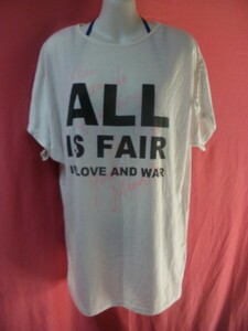 ＵＳＥＤ ALL IS FAIR Ｔシャツ サイズＭ 白色