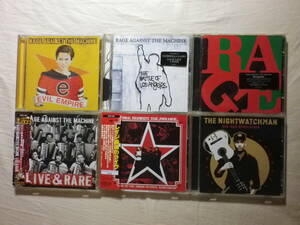 『Rage Against The Machine 関連アルバム6枚セット』(Evil Empire,The Battle Of Los Angeles,Renegades,Live ＆ Rare,The Nightwatchman)