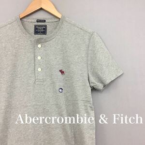 【新品未使用、タグ付きです】アバクロンビーアンドフィッチ Abercrombie & Fitch ヘラジカ 鹿 ヘンリーネックTシャツ Sサイズ ～◇