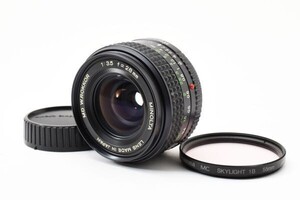 [美品] ミノルタ MINOLTA MD W.ROKKOR 28mm f/3.5 広角 マニュアルフォーカス 単焦点 レンズ 2265937