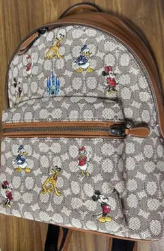 【DISNEY x COACH】 バックパック シグネチャー WDW 50周年