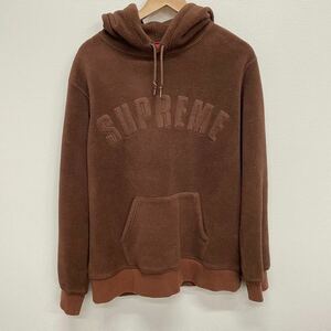 【Supreme】シュプリーム★フリースパーカー Arc Logo POLARTEC. Hooded Sweatshirt プルオーバー ブラウン sizeM 11