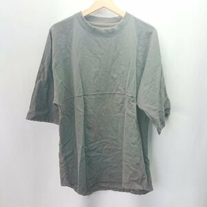 ◇ NUMBER (N)INE ナンバーナイン ビッグシルエット バックプリント 半袖 Tシャツ サイズ3 チャコールグレー メンズ E