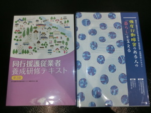 【美品】同行援護+行動援護 養成研修テキスト ガイドヘルパー 視覚知的精神 2冊セット