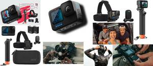 ★GoPro ゴープロ HERO11 Black+アクセサリーセット CHDRB-111-FW スポーツアクションカメラバンドル ウェアラブルカメラ 新品insta DJI So