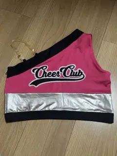 大幅値下げ！Cheer Club チアリーディング ウェア 片肩デザイン ピンク