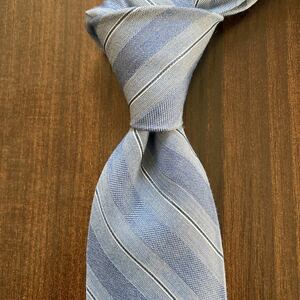 Calvin Klien カルバンクライン ネクタイ ブルー × グレー ストライプ