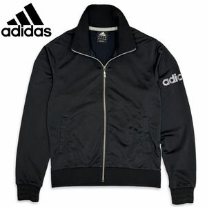 稀少■ adidas (アディダス) ラインストーン 装飾 トラックトップ ジャージ 黒 ブラック M [E09795] 国内直営店 限定モデル