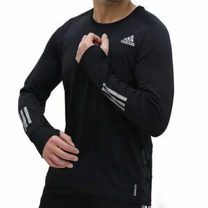 [adidas]アディダス メンズ ランニングウェア OWN THE RUN ロングスリーブ M (IPF26)(GJ9977) ブラック/ブラック