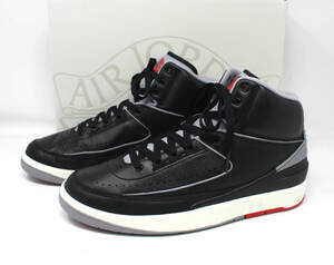 ☆1回使用のみ 極美品 Nike ナイキ Air Jordan 2 Retro Black Cement エアジョーダン2 レトロ ブラックセメント DR8884-001 27.0cm