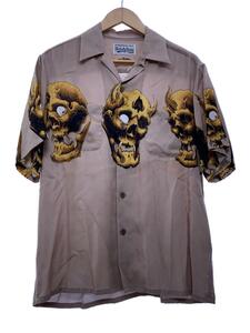 WACKO MARIA◆56 TATTOO HAWAIIAN SHIRTS/アロハシャツ/S/レーヨン/BEG/56TS-WM-HI01