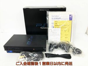 【1円】PS2 本体 セット ミッドナイトブラック SONY PlayStation2 SCPH-50000NB 未検品ジャンク 付属品未使用？ DC07-030jy/G4