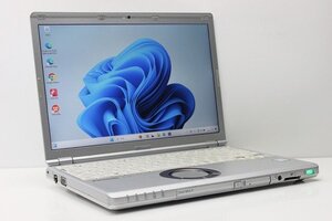 1円スタート ノートパソコン Windows11 Panasonic レッツノート CF-SZ6 DVDマルチ 第7世代 Core i5 SSD256GB メモリ8GB WPS office搭載