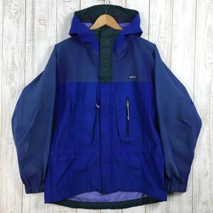 MENs S パタゴニア 1997 トーレ ジャケット Torre Jacket ハードシェル フーディ コバルト×ハンター 生産終了モデル 入手困