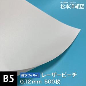 レーザーピーチ 0.12mm B5サイズ：500枚 印刷紙 印刷用紙 松本洋紙店