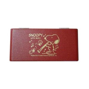 【中古】SNOOPY/スヌーピー　B♭クラリネット用 リードケース 10枚入タイプ（レッド）