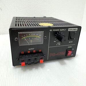 D(0115g11) DAIWA ダイワ DC POWER SUPPLY 91-37889 安定化電源 PS-43M ★通電確認OK ★動作未確認