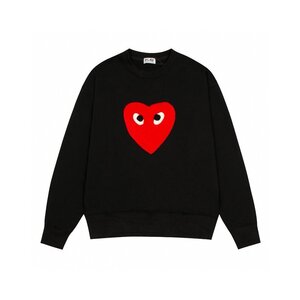 PLAY COMME des GARCONS プレイ コムデギャルソン 長袖 ハート ロゴ Tシャツ レディース メンズ Lサイズ