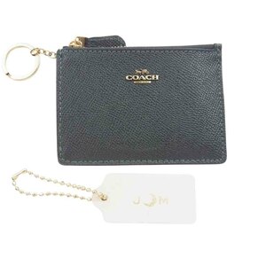 COACH コーチ スキニー ID ケース グリーン系【中古】