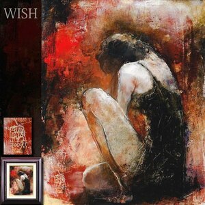 【真作】【WISH】蔡國華 油彩 3号 2009年作 うつむく女性像 ◆貴重作 　　〇中国画壇鬼才 中国上海市出身 #24072269