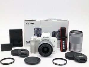 ●○【元箱付】Canon EOS Kiss M2 ダブルズームキット ミラーレス 一眼カメラ EF-Mマウント キャノン○●028368001m○●