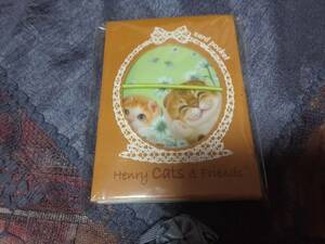 Henry Cats&Friends/ヘンリーキャット 犬猫 カードポケット ★カードケース/名刺入れ★ 未使用品　=送料￥140=