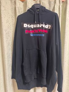 ディースクエアード2 ビッグシルエットパーカー 黒L オーバーサイズ DSQUARED2