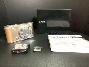 1円スタート!! シャッター、保存確認済み!! コンパクトデジタルカメラ デジタルカメラ CASIO EXILIM EX-ZR1800 SDカード付 GD 売り切り