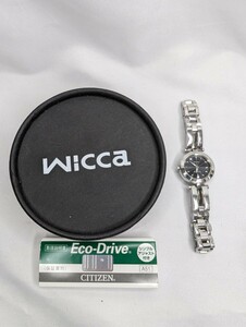 【E】①シチズン ウィッカ エコドライブ レディース 腕時計 ブランド CITIZEN wicca NA15-1571C 時計　ソーラー充電