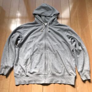 無印良品 ジプアップパーカー 152-6-52 グレー XXL