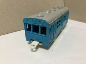 【プラレール】101系京浜東北線 電動プラ電車 スカイブルー 通勤電車 103系 後尾車