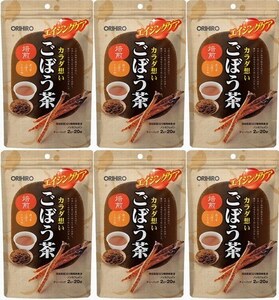 6個(120包)　オリヒロ ダイエットごぼう茶 40g(20包)　最近、ダイエットに良いと注目を集めていますが、毎日食べ続けるのは大変です。