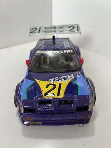 タミヤ１/２４　無限ＣＲ-Ｘpro「魔改造」ＴＥＣＨ２１仕様　タイヤまわります！送料無料！