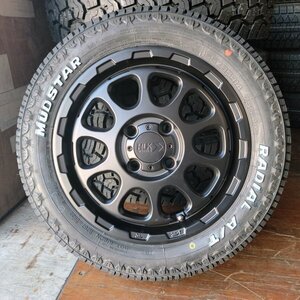 軽トラ 軽バン 14インチ 新品 タイヤホイールセット マッドスター ラジアル AT 155/65R14 ホワイトレター