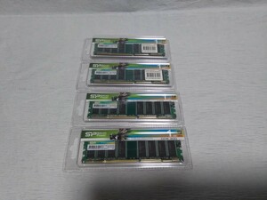 新品未使用　メモリ　Silicon Power　PC3200　1GB × 4枚　SP001GBLDU400O02　DDR 400