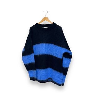 98AW GENERAL RESEARCH wool border knit ジェネラルリサーチ ウールボーダーニット モヘア風 アーカイブ F 1998 style388 グランジ 