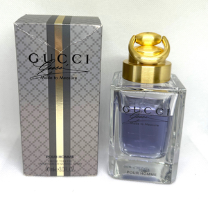 ★グッチ香水・GUCCI BY GUCCI MADE TO MEASURE(メイド トゥ メジャー)POUR HOMME 90ml ★展示USED/★残量約70% 約63ml・廃盤・入手困難品