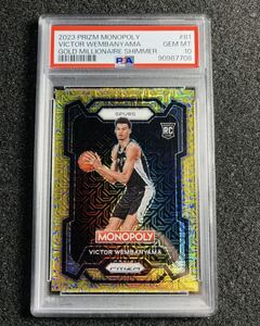 ★PSA10★Gold Mojo★Victor Wembanyama 2023-24 Prizm Gold Money Shimmer 限定500枚 ルーキー RC Rookie 送料無料