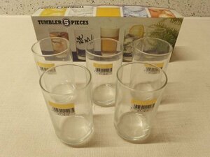 1120352w【東洋ガラス TUMBLER 5PIECES ET-1910 ORIGINAL EDEL ８タンブラー５P】未使用保管品/タンブラー/グラス/コップ/５個セット