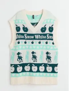 【Disney】 Ｈ&M ディズニー コラボ 白雪姫 ニットベスト XSサイズ