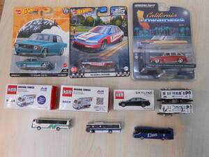 28155 ミニカー Hot Wheels 96 HONDA ACCORD 73 VOLVO 142 GLGREENLIGHT 1947 FORD トミカ スカイライン カルピスかき氷カー 他 計11台