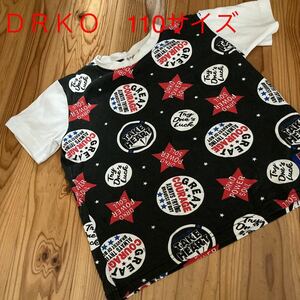 used即決送料無料♪ＤＲＫＯ半袖Tシャツ110サイズ　綿65％ポリエステル35％