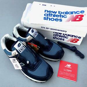 576足限定 オリジナル復刻 NEW BALANCE OM576OGN UK製 US11 29cm スエード 新品 イギリス英国製 ネイビー×グレー 紺 M576OG NB スニーカー