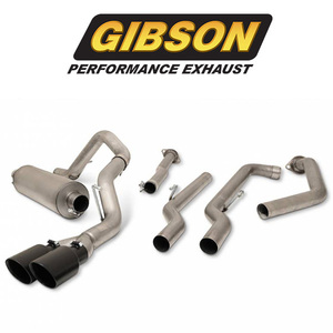 GIBSON 2022- トヨタ タンドラ 3.4L V6 XK70 クルーマックス ショートベッド キャットバック エキゾースト ブラックTip 正規輸入品