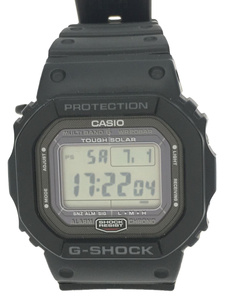 CASIO◆ソーラー腕時計_G-SHOCK/デジタル/ラバー/BLK/GW-5000