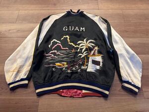 50s Guam グアム ヤシ ヤシの子 スカジャン スーベニア ジャケット オリジナル ビンテージ hawaii ハワイ サンローラン