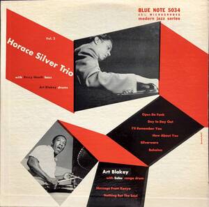 Horace Silver Trio Vol. 2 / and Art Blakey-Sabu/ 10inchオリジナル美盤