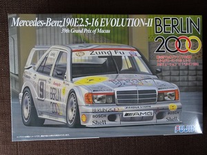 ■限定再販品 フジミ 1/24 メルセデスベンツ190E 2.5-16 EvoII マカオGP "ベルリン2000" デカール程度極上! 定形外OK