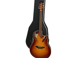 OVATION PINNACLE DELUXE CU257 エレクトリック アコースティックギター 本体 弦楽器 演奏 音楽 オベーション アコギ ケース付き